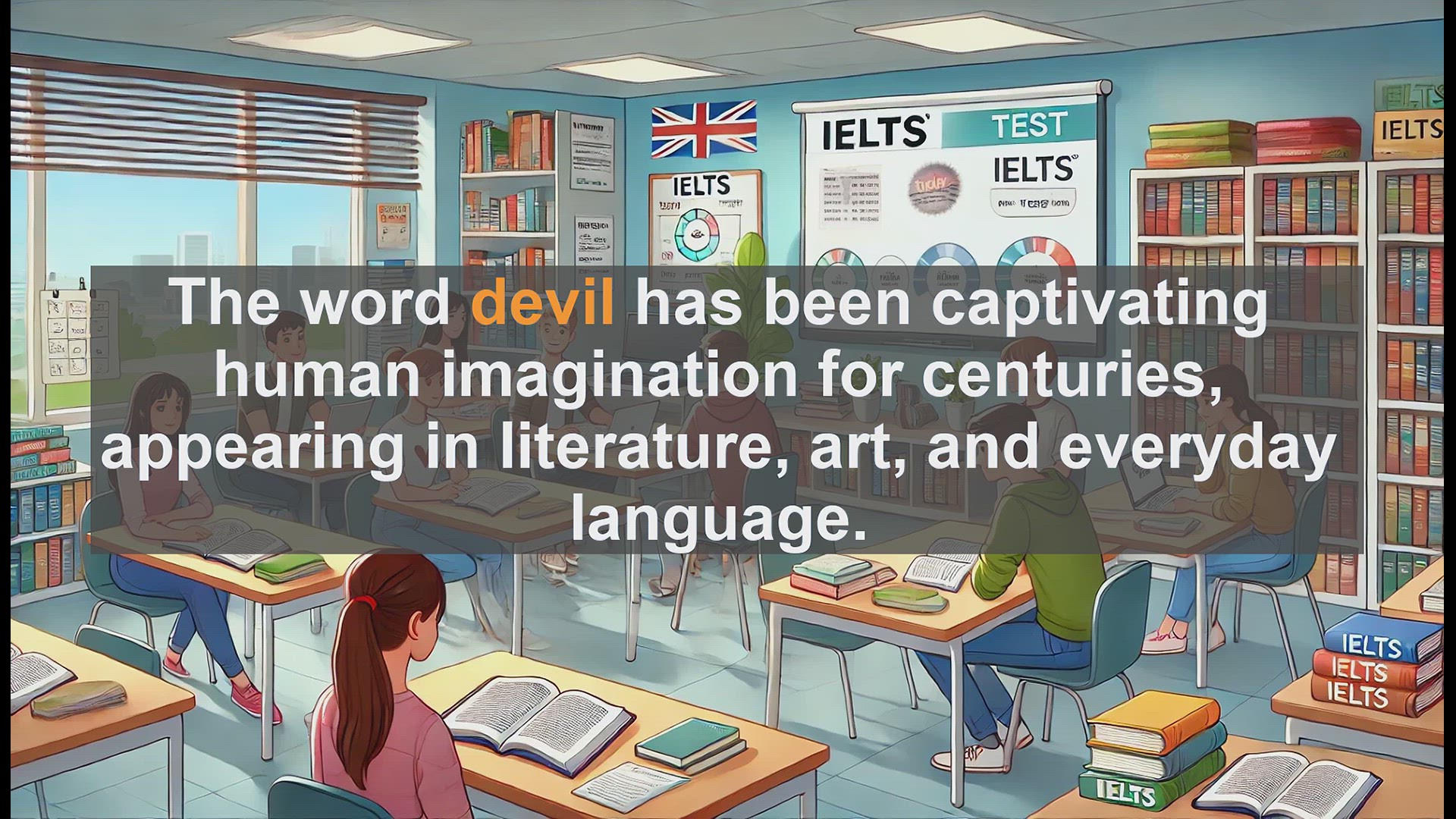 'Video thumbnail for 5000 Must Know IELTS 8.0 Vocabulary - Understanding the Word 'Devil': Boost Your IELTS Vocabulary'