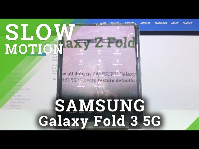 Video thumbnail for How to in Record Slow Motion Videos with Samsung Galaxy Fold 3 5G - Create Slowed Down Recordings