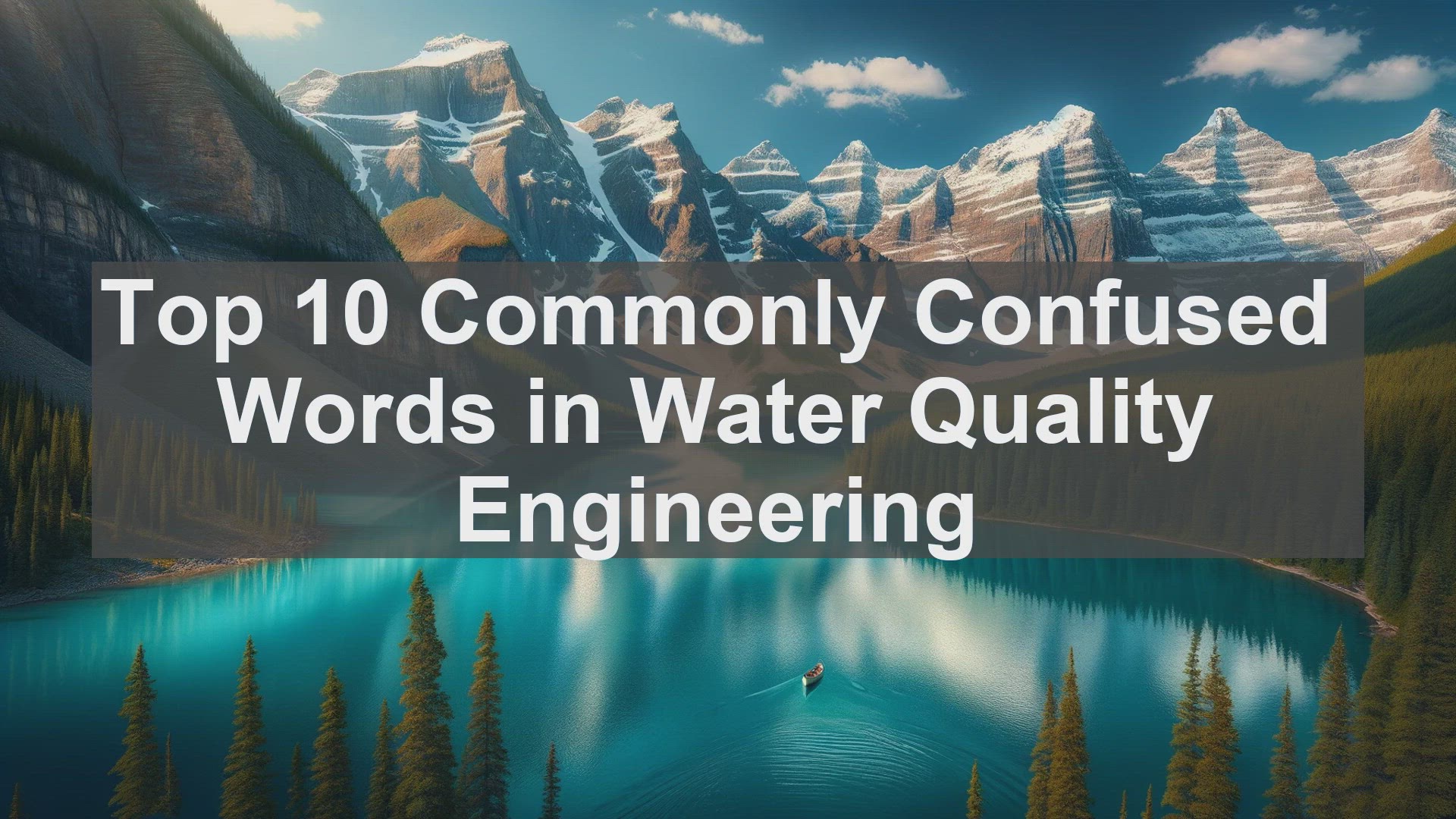 'Video thumbnail for Top 10 Commonly Confused Words in Water Quality Engineering'