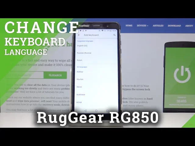 Video thumbnail for How to Change Keyboard Language in RugGear RG850 – Switch Keyboard