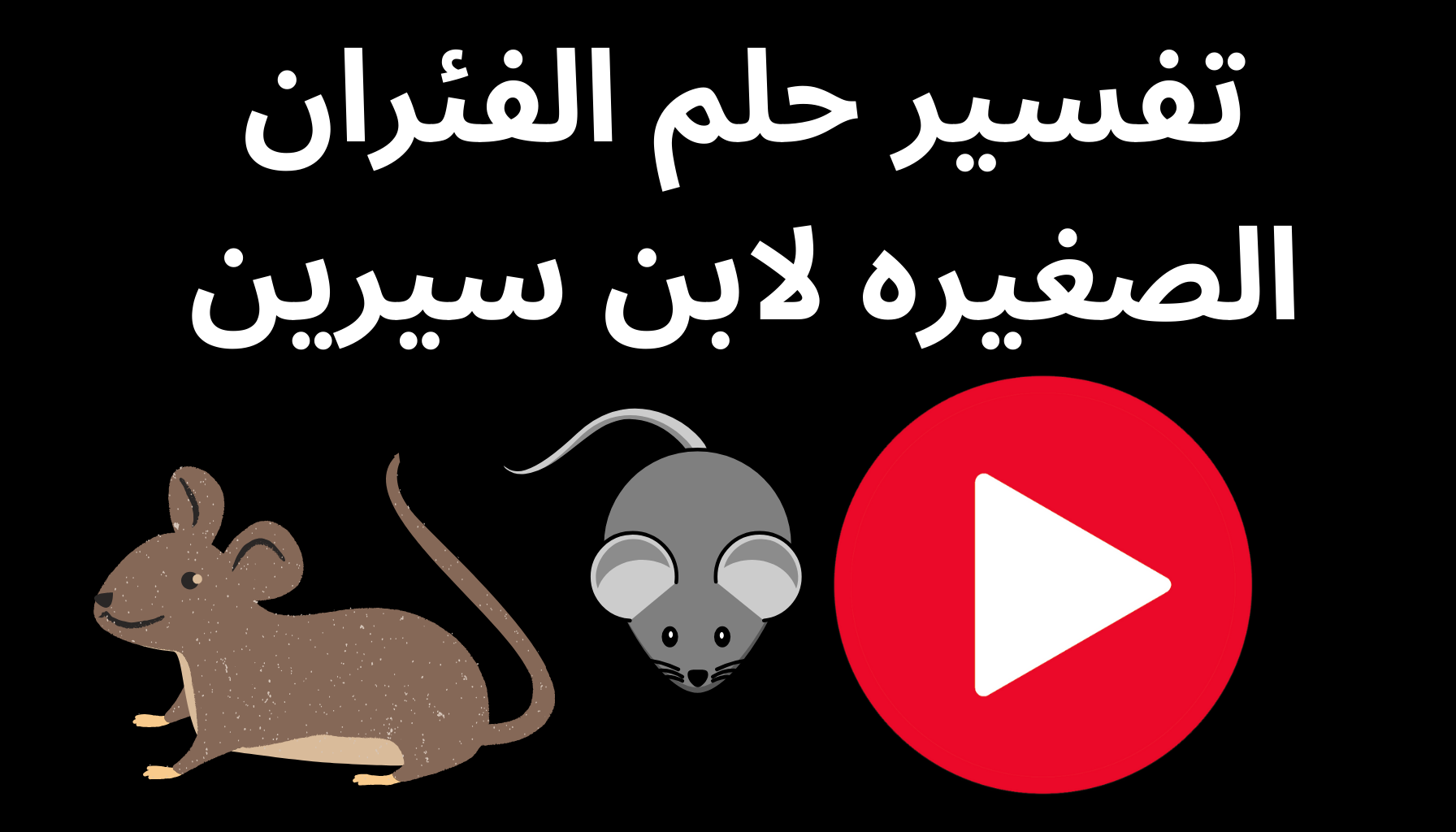 'Video thumbnail for تفسير حلم الفئران الصغيره لابن سيرين'