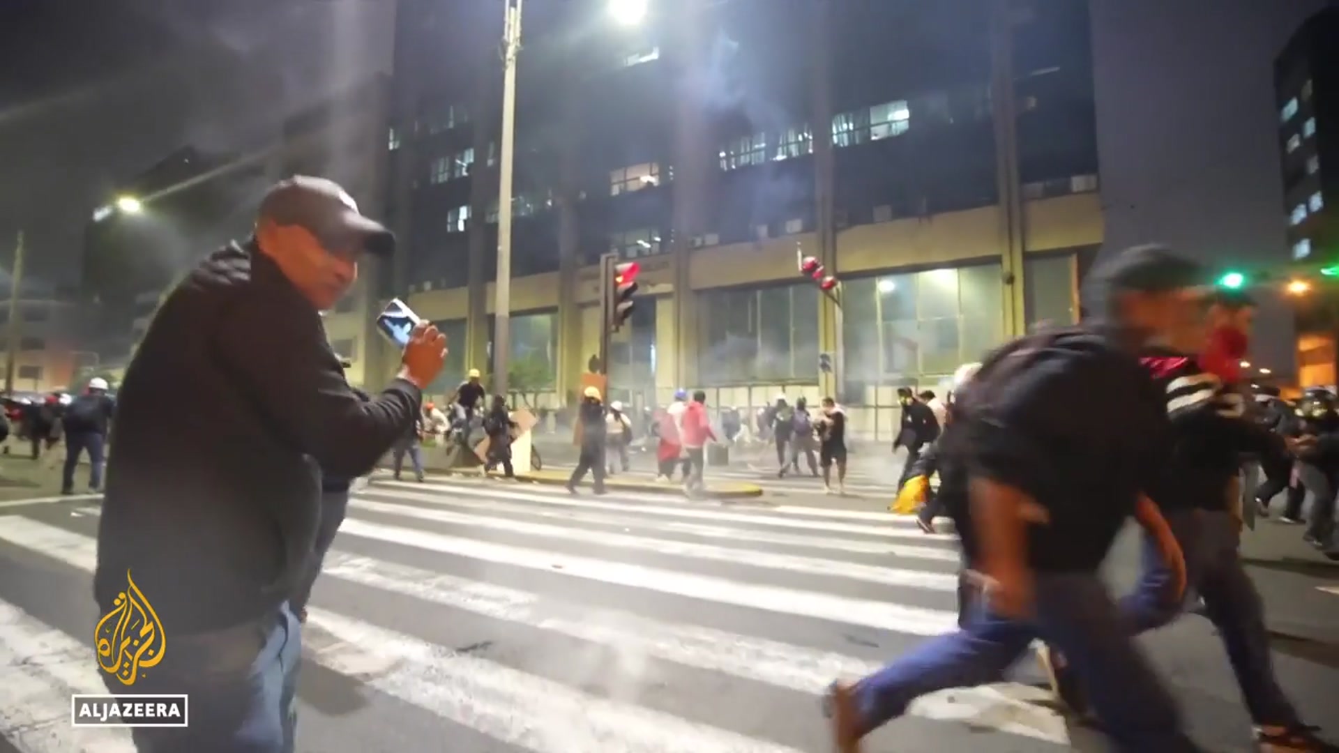 'Video thumbnail for Peruvians in mourning: Vigil for anti-govt protester shot dead by police'