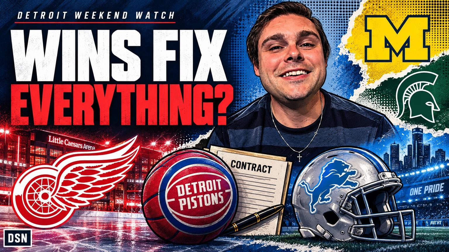 Video thumbnail for Red Wings opener, Pistons payday and a Lions weekend preview