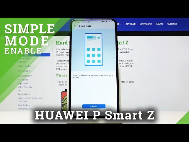 Video thumbnail for Simple Mode in HUAWEI P Smart Z – Minimalistic Look