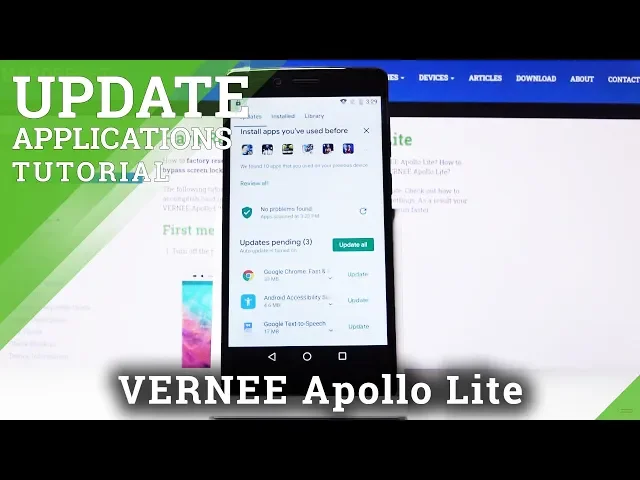 Video thumbnail for How to Update Apps in Vernee Apollo Lite – Download Latest App Version