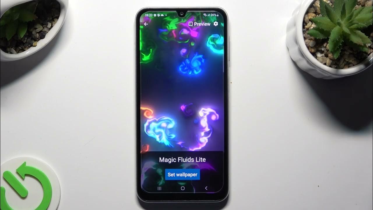 Video thumbnail for How to Download & Apply Live Wallpaper on SAMSUNG Galaxy F34? | Install Magic Fluids Free