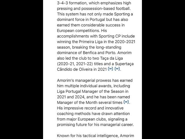 'Video thumbnail for From Benfica to Glory: How Rúben Amorim Became the Future of European Football'