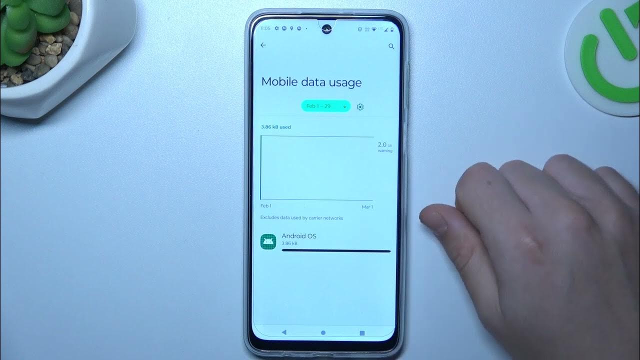 Video thumbnail for How to Check the Data Usage on MOTOROLA Moto G22 Smartphone - Mobile Data & WiFi Usage