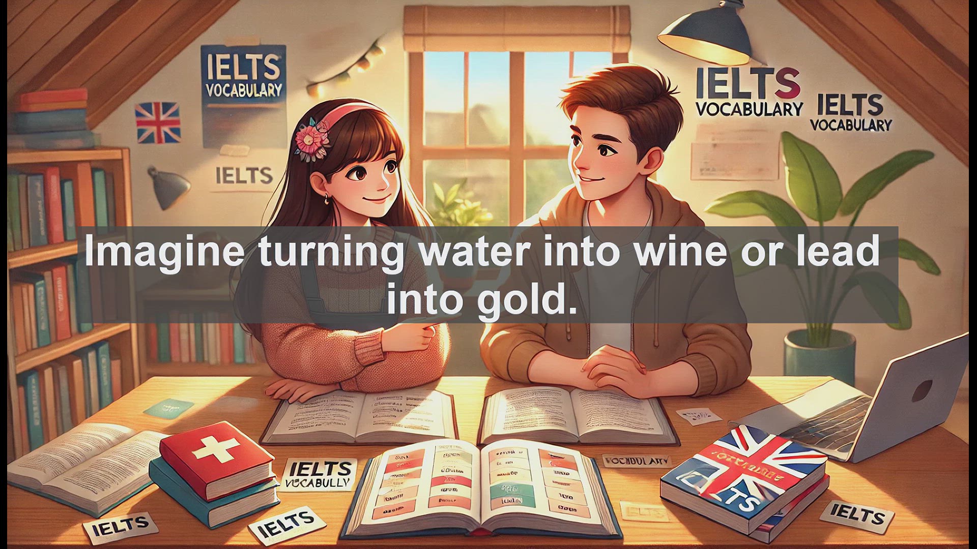 'Video thumbnail for 5000 Must Know IELTS 8.0 Vocabulary - Mastering 'Conversion' for IELTS 8.0: From Water to Wine'