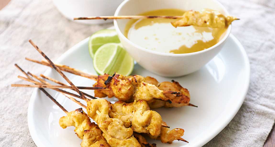 Video thumbnail for Chicken satay