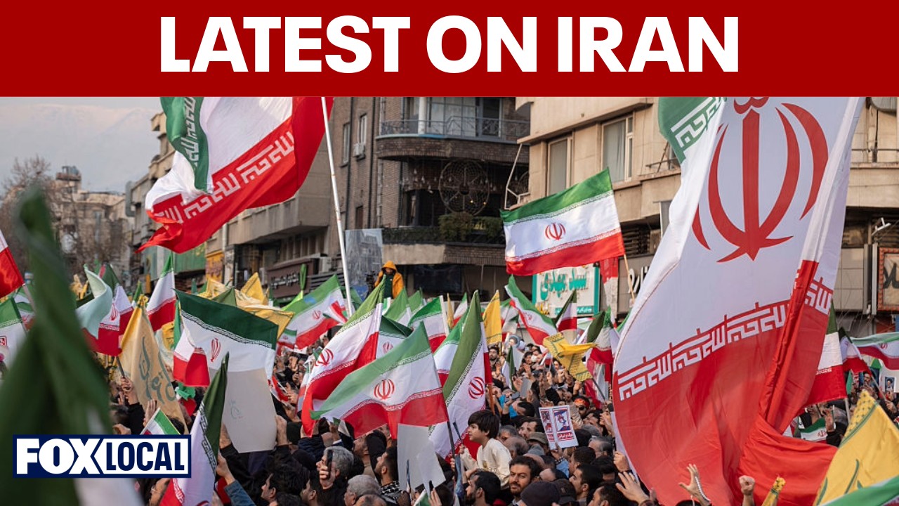 Video thumbnail for Iran protests intensify as Trump signals support and airspace is shut down
