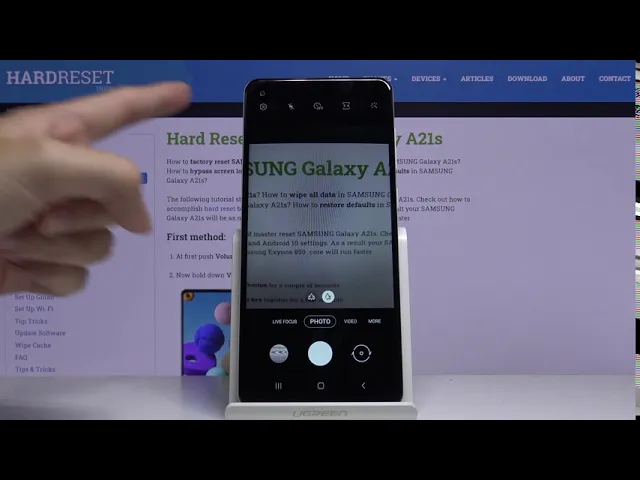 Video thumbnail for Camera Volume Button – SAMSUNG Galaxy A21s and Camera Settings