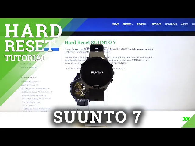 Video thumbnail for How to Factory Reset SUUNTO 7 – Erase Storage / Unpair / Wipe Data