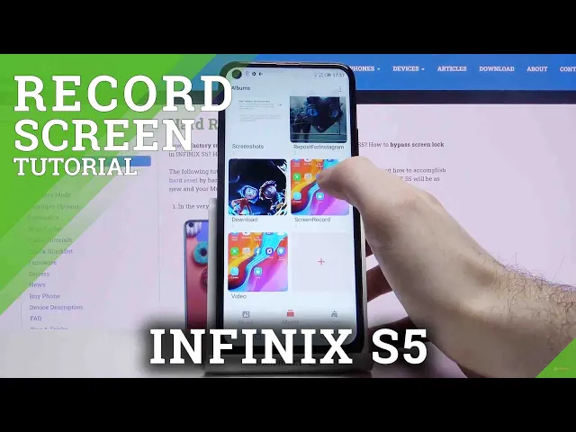 Video thumbnail for How to Record Screen in INFINIX S5 – Use Screen Recorder