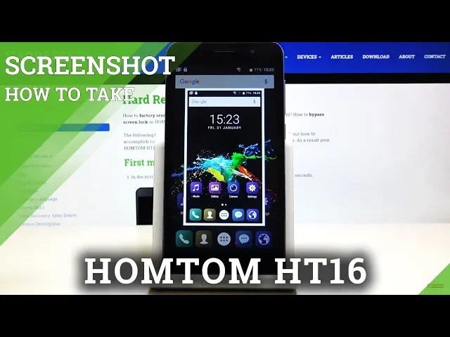 Video thumbnail for How to Grab a Screen in HOMTOM HT16 – Save Displayed Content
