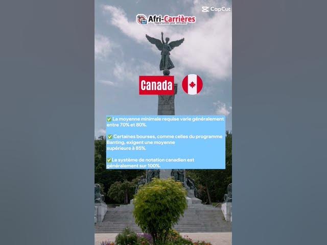 Video thumbnail for Quelle est la moyenne requis pour obtenir une bourse d'études pour étudier a l'étranger ? short