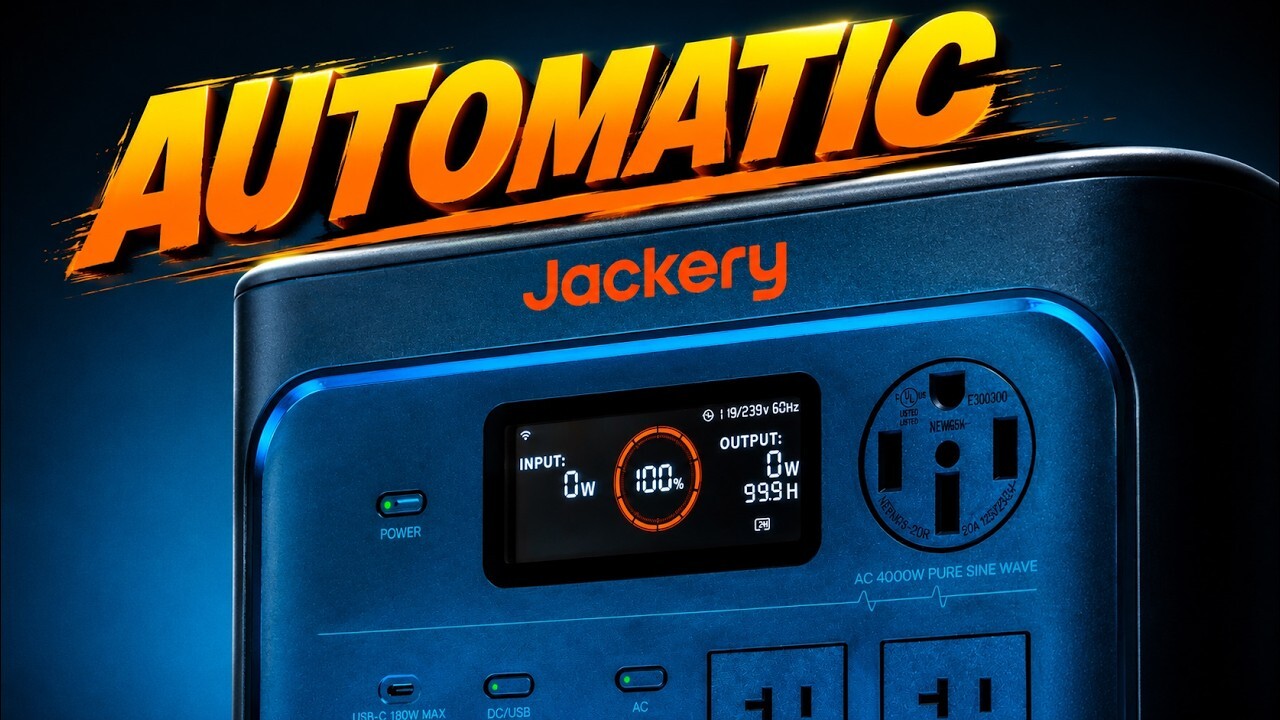 Video thumbnail for It's AUTOMATIC! Jackery HomePower 3600 Pro Max