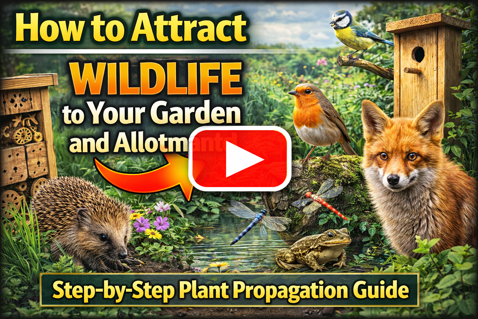 Video thumbnail for How to Attract Wildlife to Your Garden and Allotment