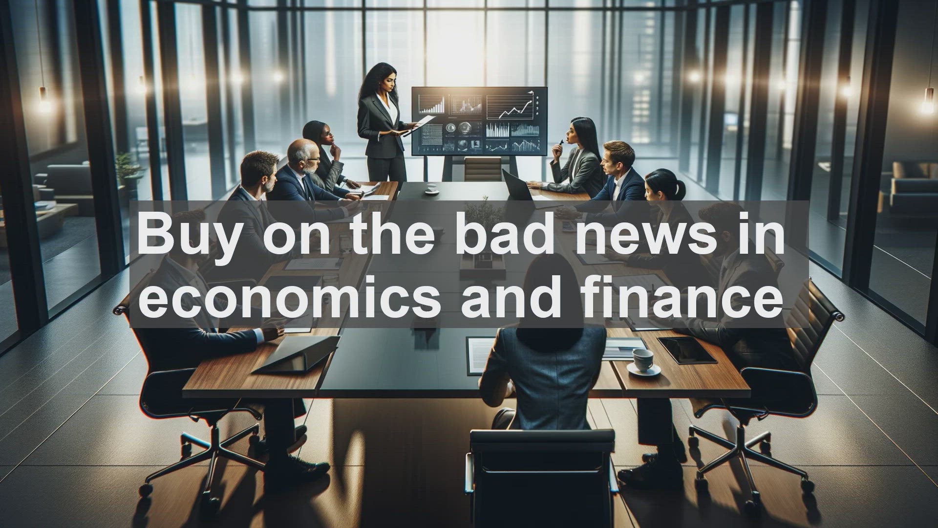 'Video thumbnail for Buy on the bad news in economics and finance'