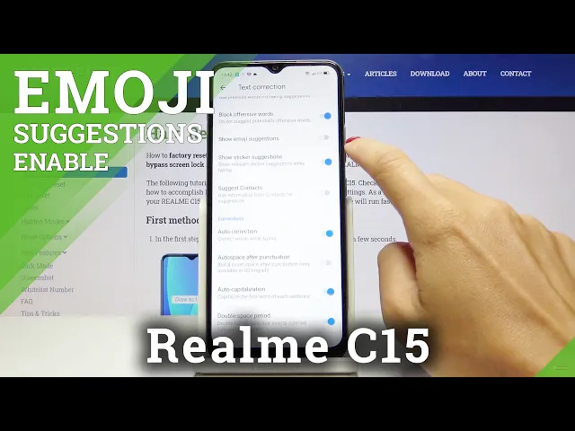 Video thumbnail for How to Enable Predictive Emoji in Realme C15 - Activate Emoji Suggestions