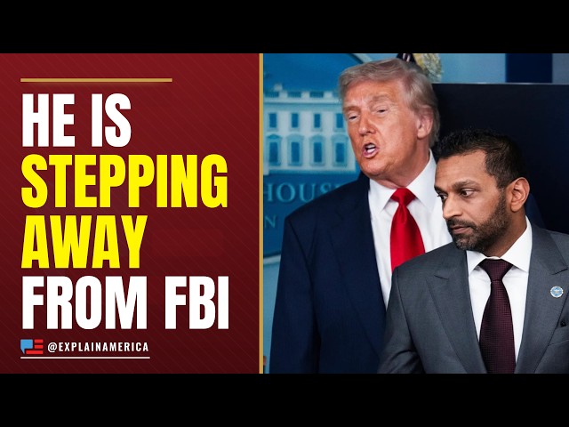Video thumbnail for He Is Stepping Down — FBI Shakeup Rocks White House