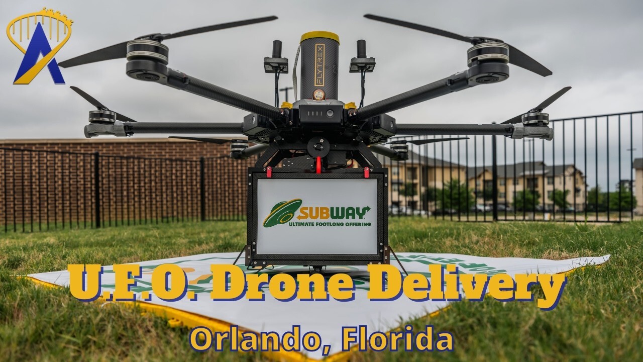 Video thumbnail for Subway U.F.O. Drone Delivers to our House
