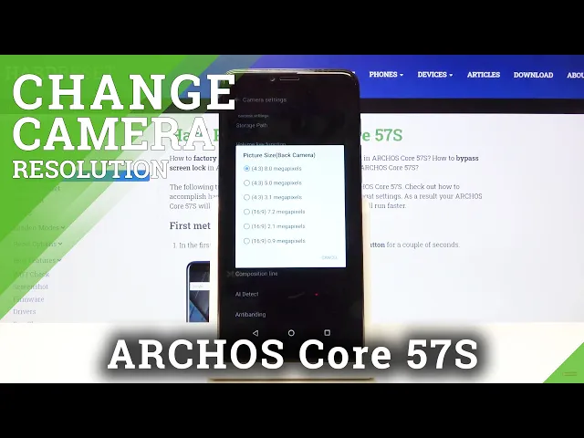 Video thumbnail for How to Change Photo Resolution in ARCHOS Core 57S – Photo Resolution
