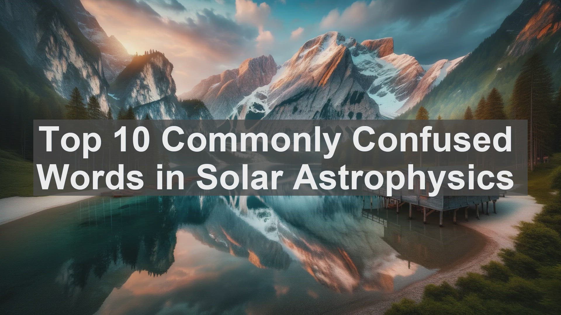 'Video thumbnail for Top 10 Commonly Confused Words in Solar Astrophysics'