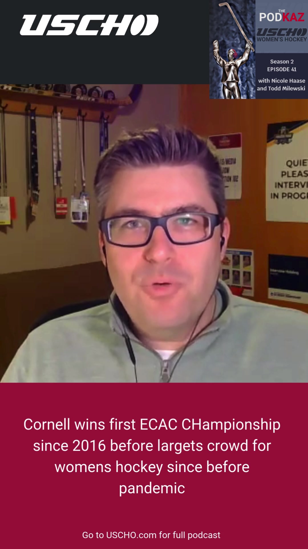 Video thumbnail for Cornell Women win first ECAC playoff title since 2014