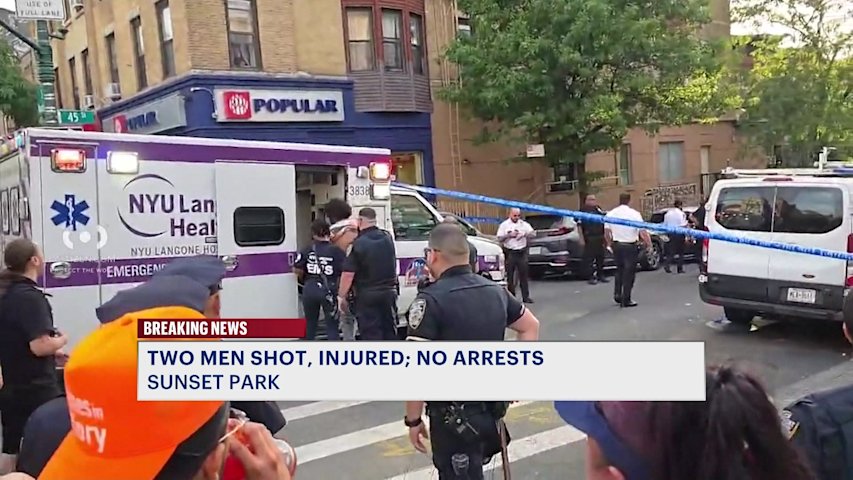 Video thumbnail for Exclusive video captures moments gunshots break out near Sunset Park Puerto Rican celebration