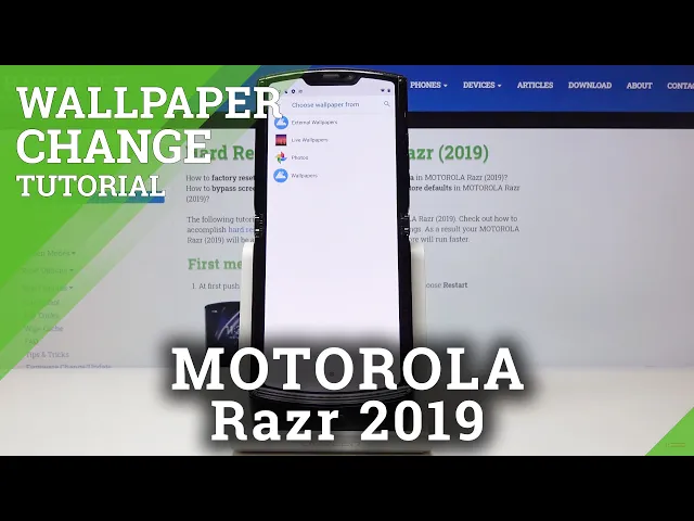 Video thumbnail for How to Change Wallpaper in MOTOROLA Razr 2019 – Desktop Update