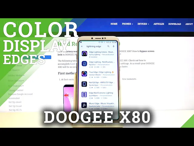 Video thumbnail for How to Download & Apply Lightning Edges in Doogee X80 – Animated Border Lines