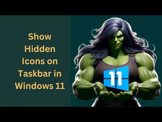 'Video thumbnail for How to Show Hidden Icons on Taskbar in Windows 11 | GearUpWindows Tutorial'