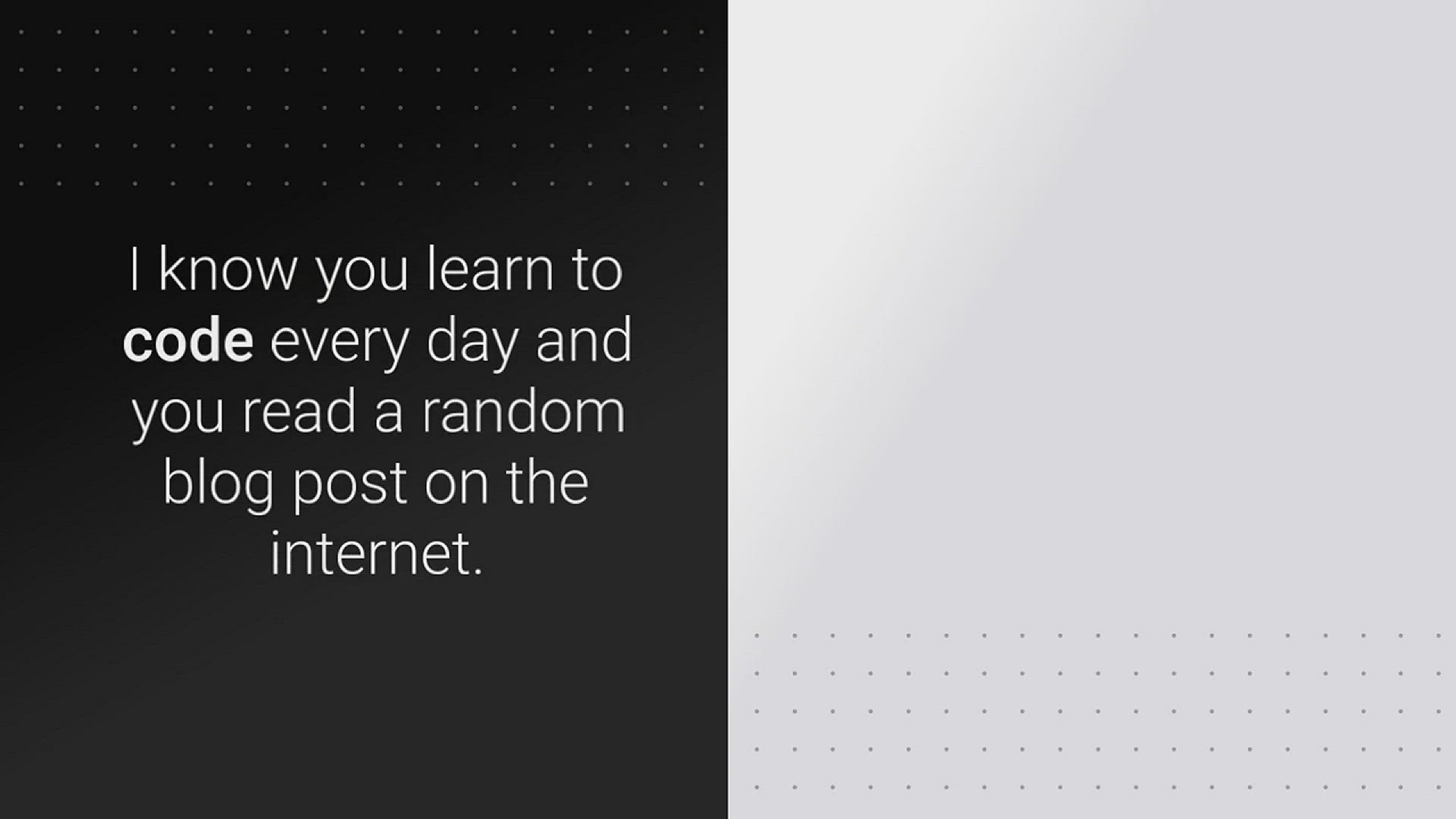 'Video thumbnail for Everyday Activities to Become a Better Developer'