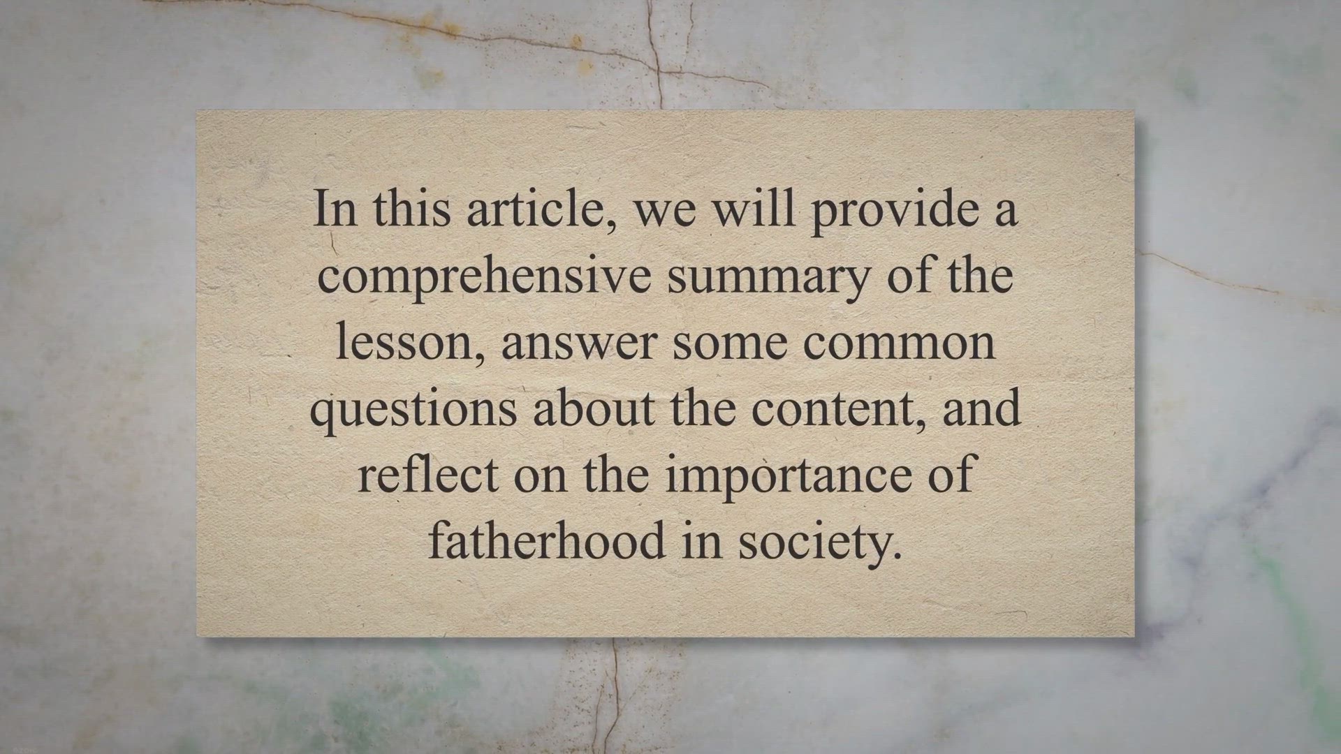 'Video thumbnail for An Excellent Father: A Comprehensive Summary, Q&A, and Reflection on Class 10th Lesson'