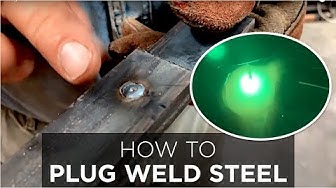 Video thumbnail for How to Plug Weld Steel