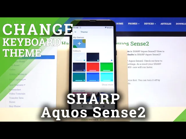 Video thumbnail for How to Change Keyboard Theme in SHARP Aquos Sense2 – Keyboard Theme