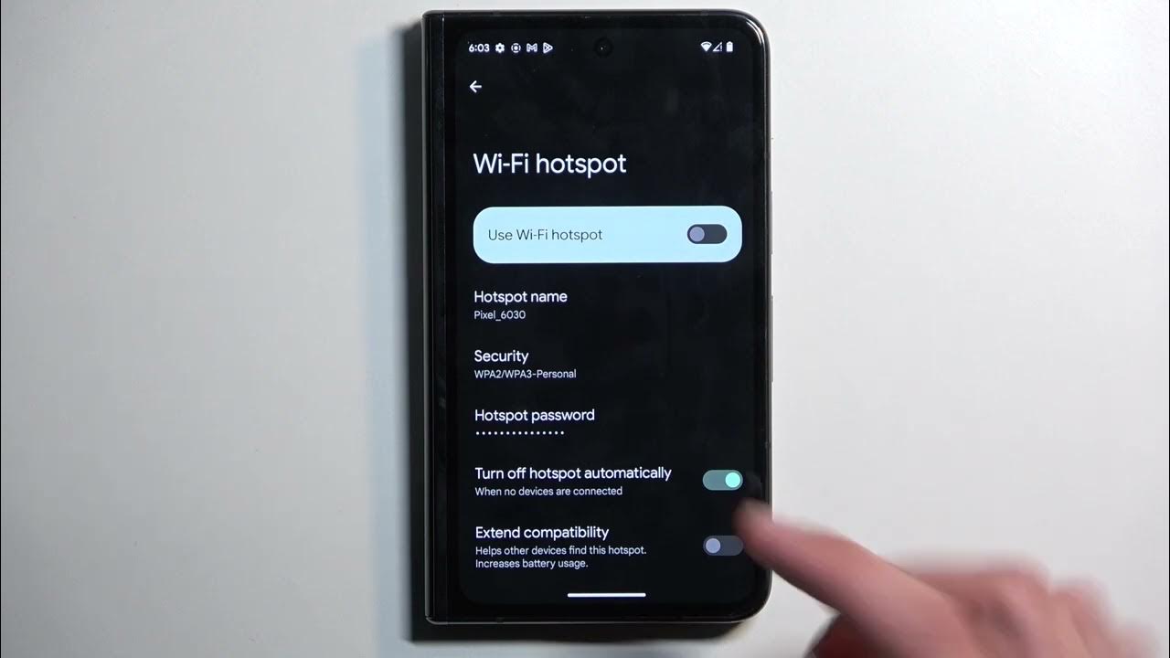 Video thumbnail for How to Activate & Set Up Portable Hotspot on Google Pixel Fold