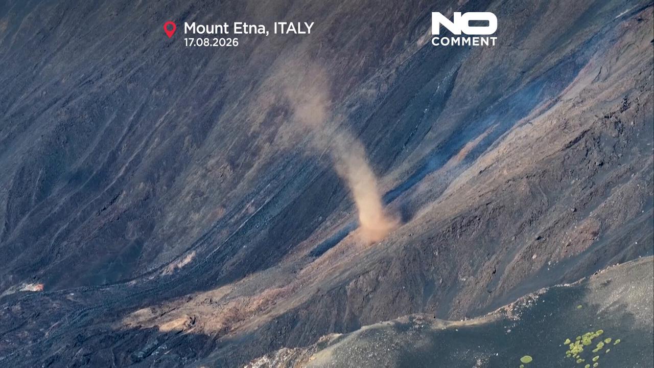 Video thumbnail for Mount Etna erupts a day after US tourist killed by lightning
