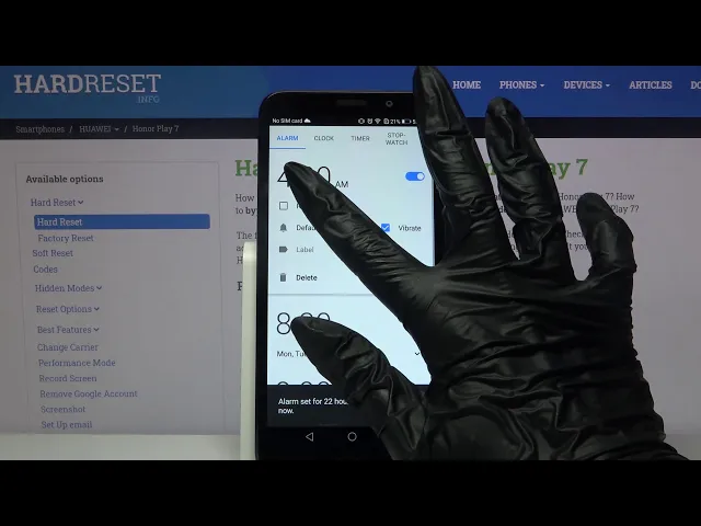 Video thumbnail for How to Customize Alarm Clock in HUAWEI Honor Play 7 – Manage Alerts