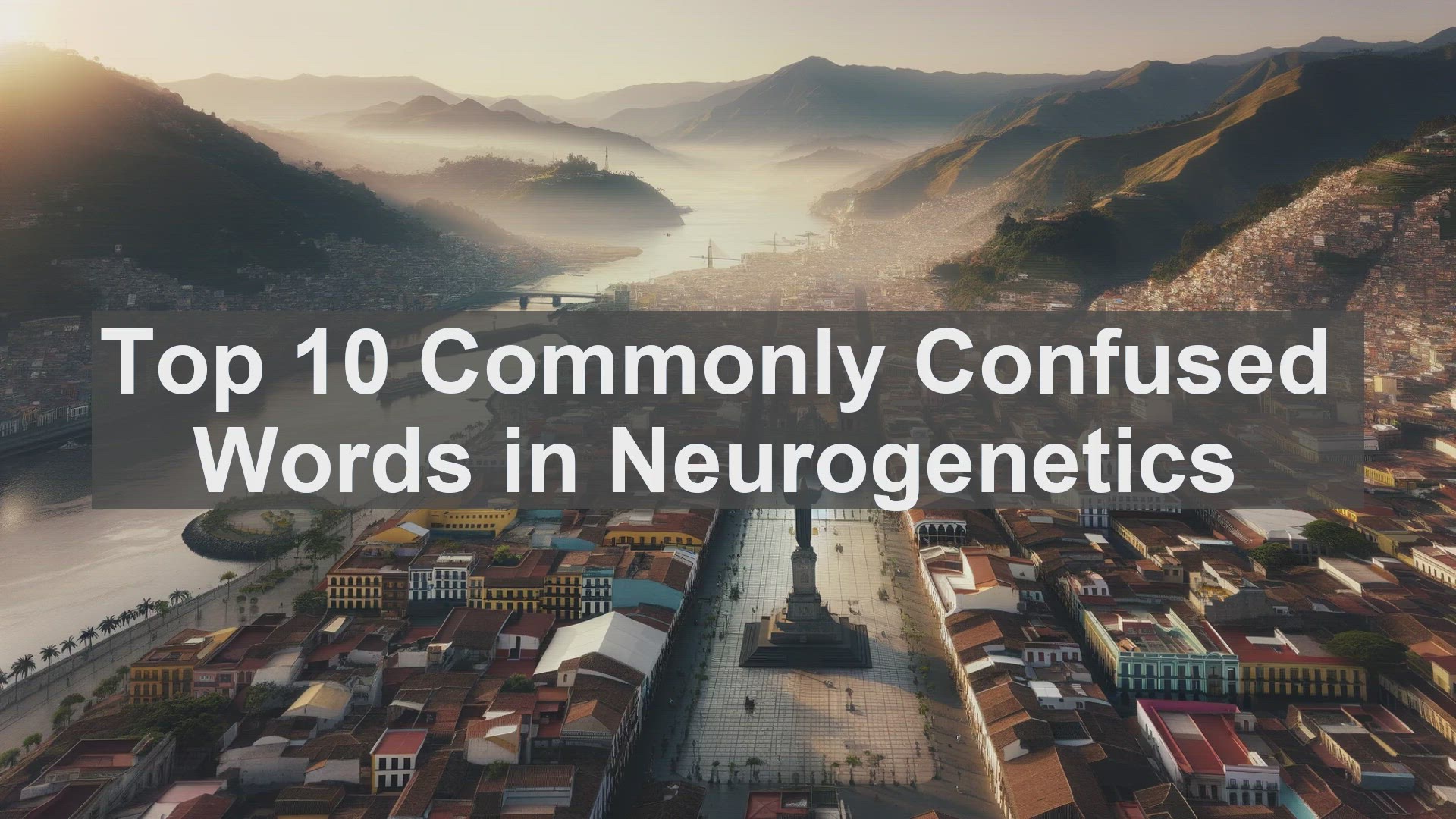 'Video thumbnail for Top 10 Commonly Confused Words in Neurogenetics'