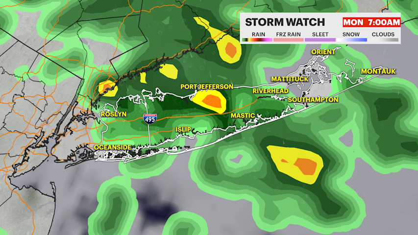 Video thumbnail for STORM WATCH: Scattered showers tonight lead to heavier rain chance Monday morning