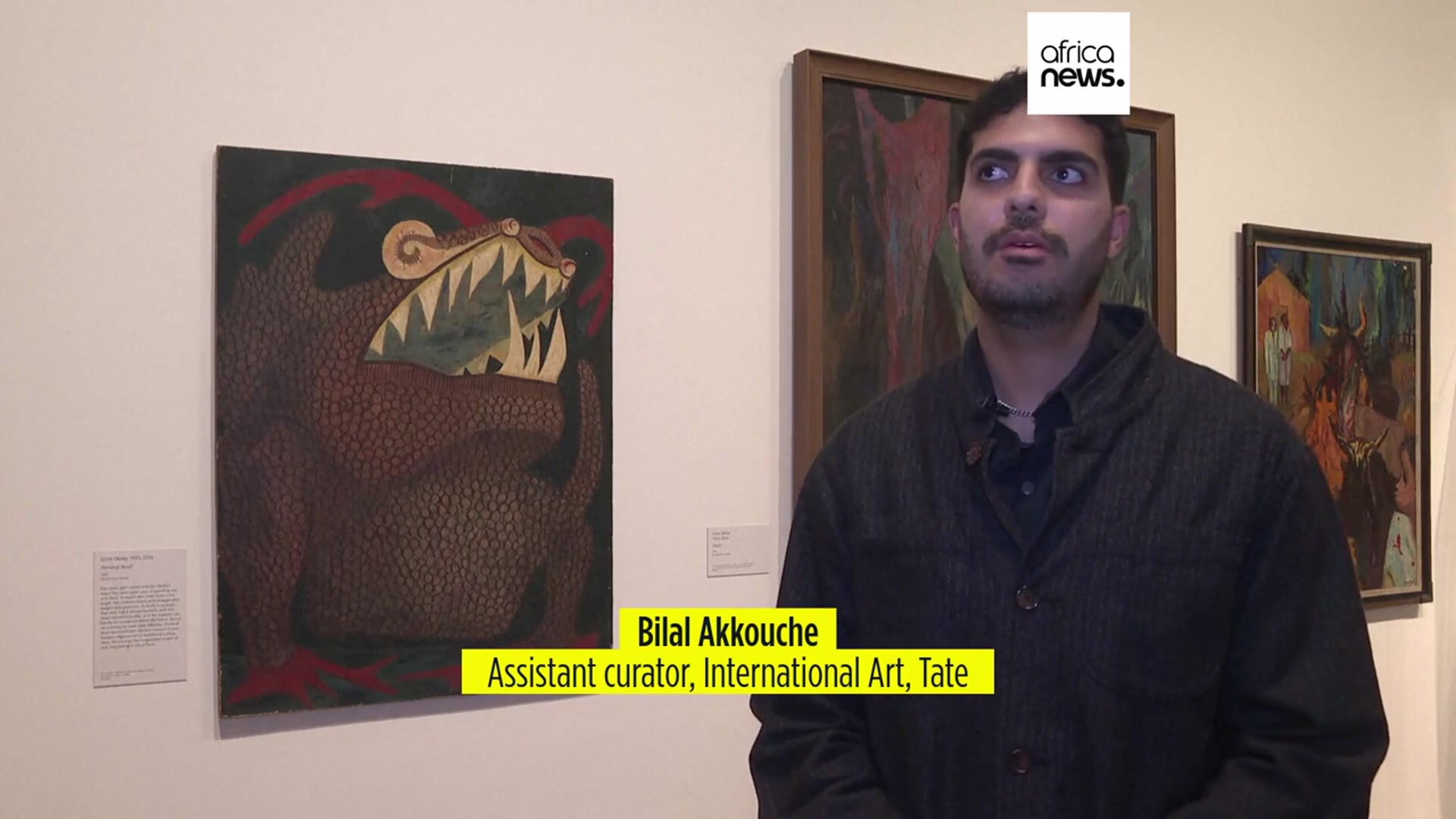 'Video thumbnail for Exhibition charting development of Nigerian Modernism opens at London's Tate Modern'