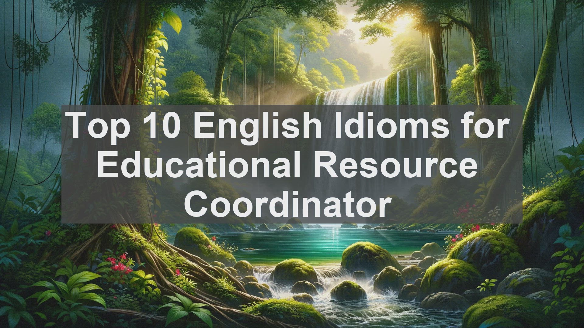 'Video thumbnail for Top 10 English Idioms for Educational Resource Coordinator'