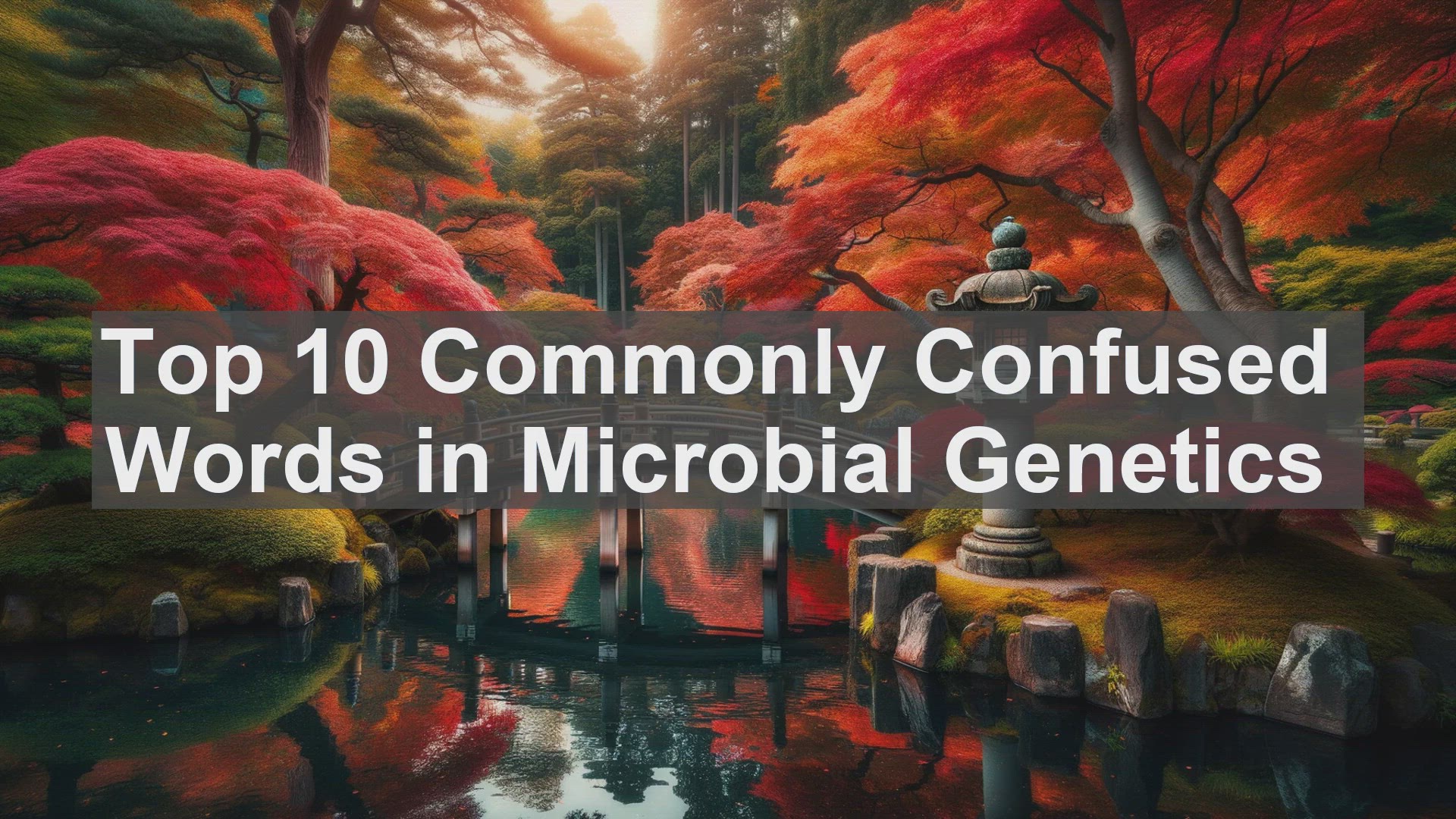 'Video thumbnail for Top 10 Commonly Confused Words in Microbial Genetics'