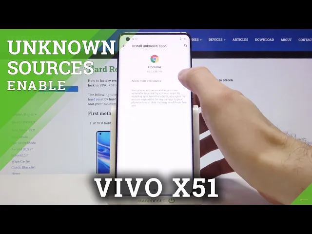 Video thumbnail for How to Allow Unknown Sources in VIVO X51 5G – Allow Unofficial Sources