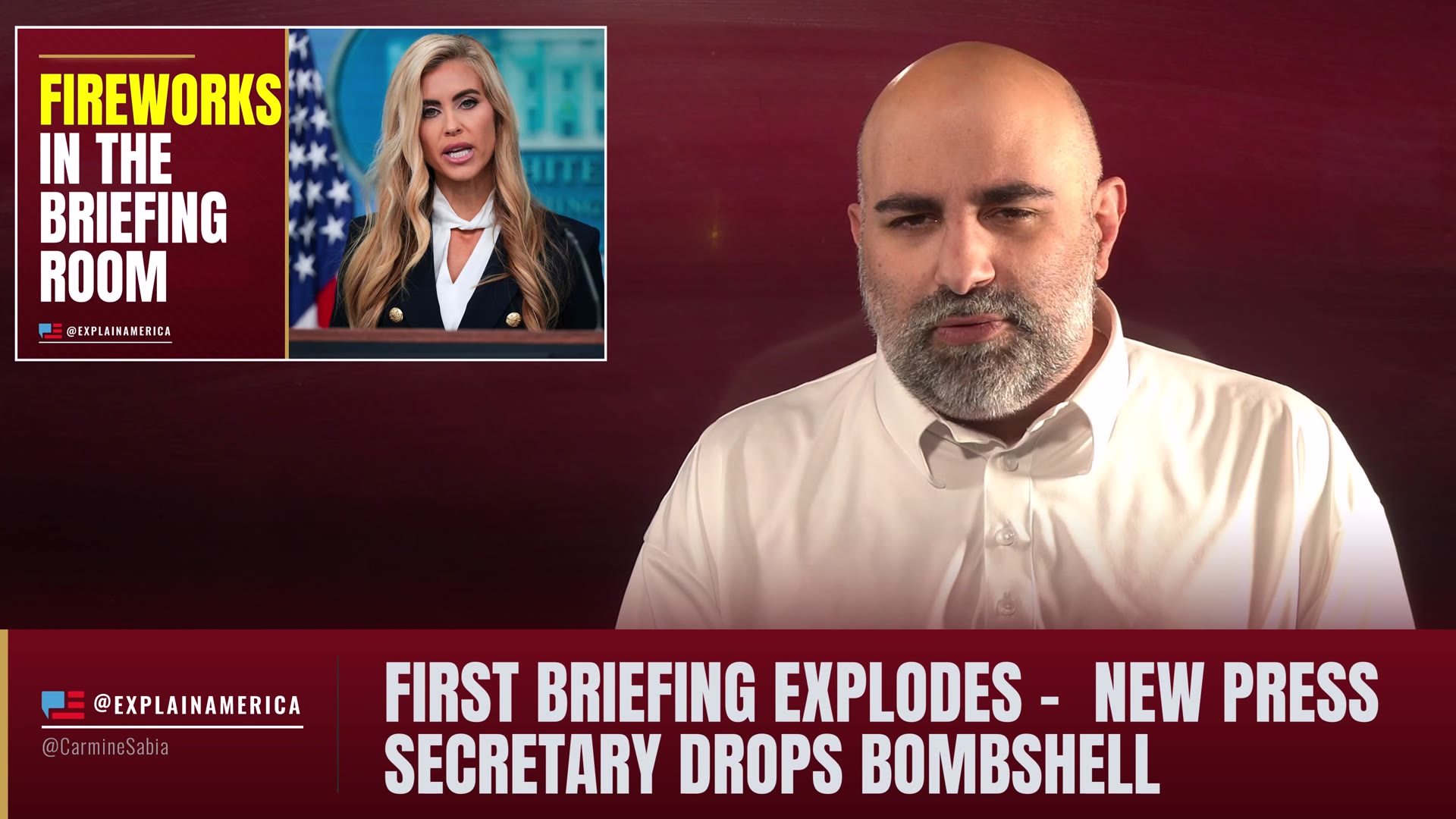 Video thumbnail for FIRST BRIEFING EXPLODES - Trump’s New Press Secretary Drops 5-Word Bombshell