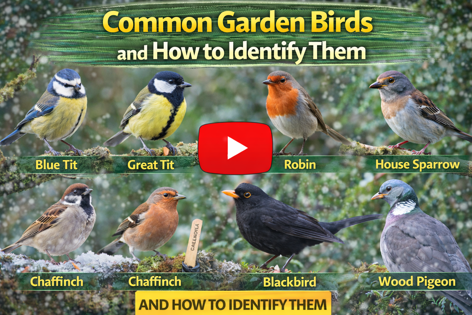 Video thumbnail for Common Garden Birds and How to Identify Them