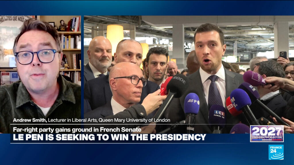 Video thumbnail for French far-right's Bardella denies alleged 2013 antisemitic comments as Le Pen sees boost in polls