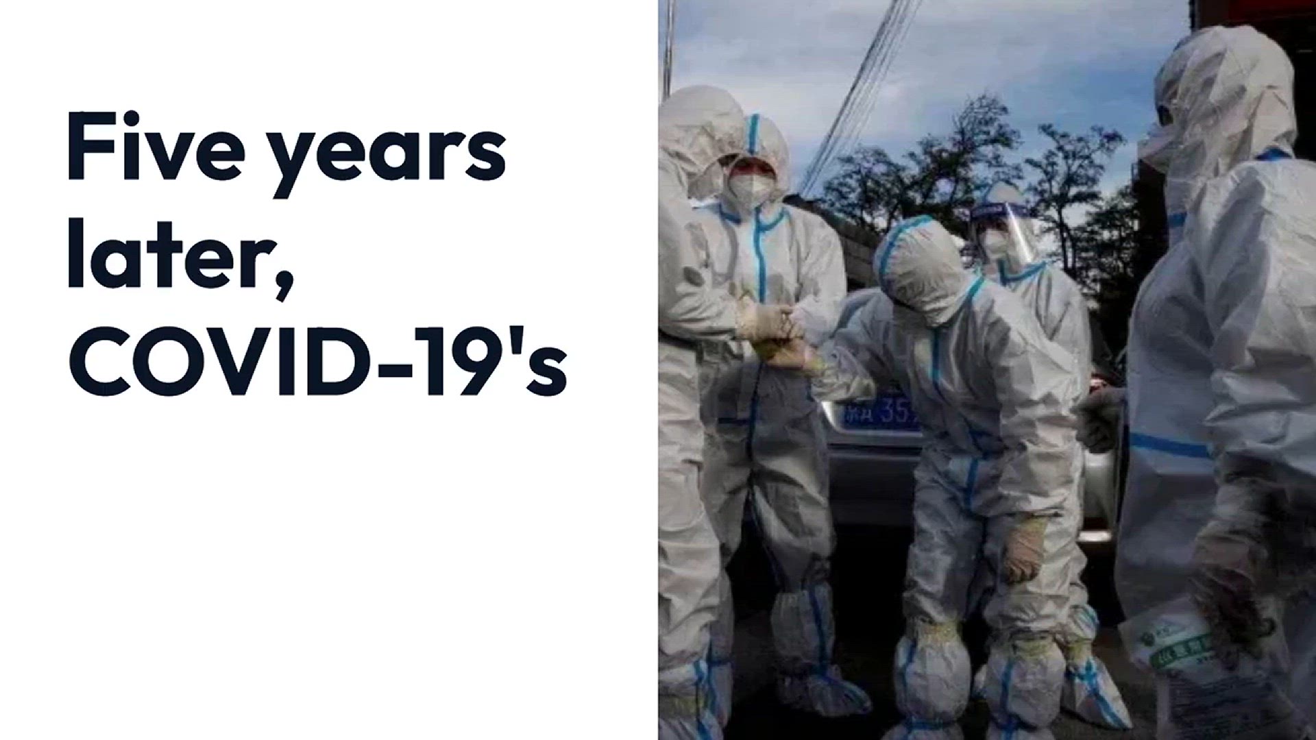 Video thumbnail for Five years later, COVID-19's deadly grip persists